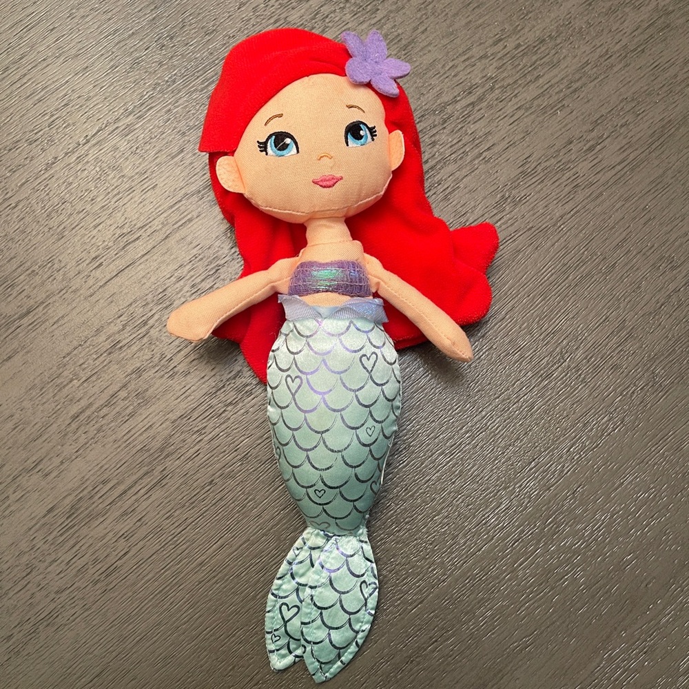 Mermaid Doll with Red Hair and Green Tail
